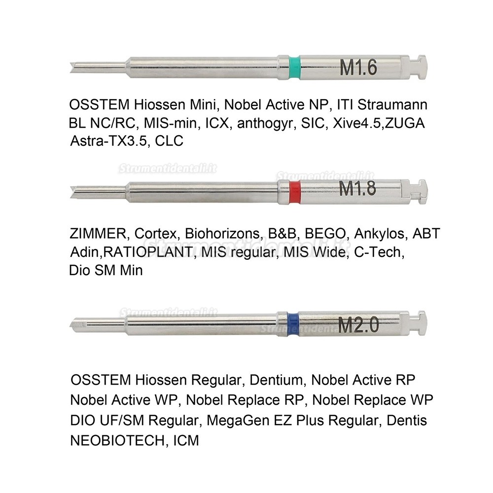 Kit universale rimozione viti impianti compatibile con strumento di riparazione Neobiotech SR